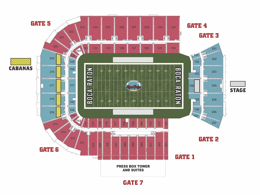 Orange Bowl Classic Seating Chart